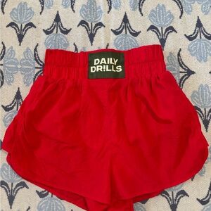 Daily Drills Women's Vibrant Red Athletic Shorts